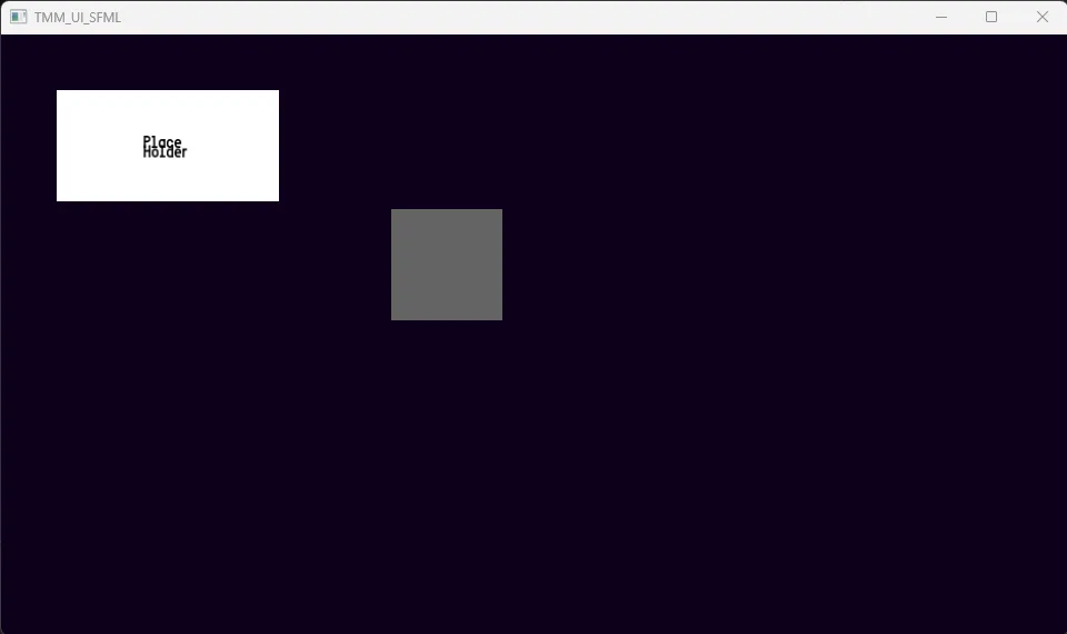 First TMM UI with SFML